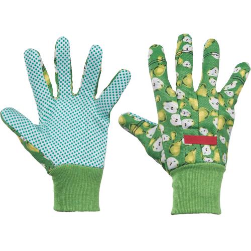 FAST FRUIT rukavice bavlnené s PVC bodmi, zelená - 8