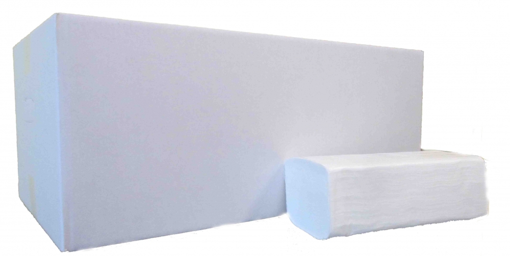 TRENDY ZZ, 2 vrstvová papierová utierka skladaná, biela, kartón 20x150ks