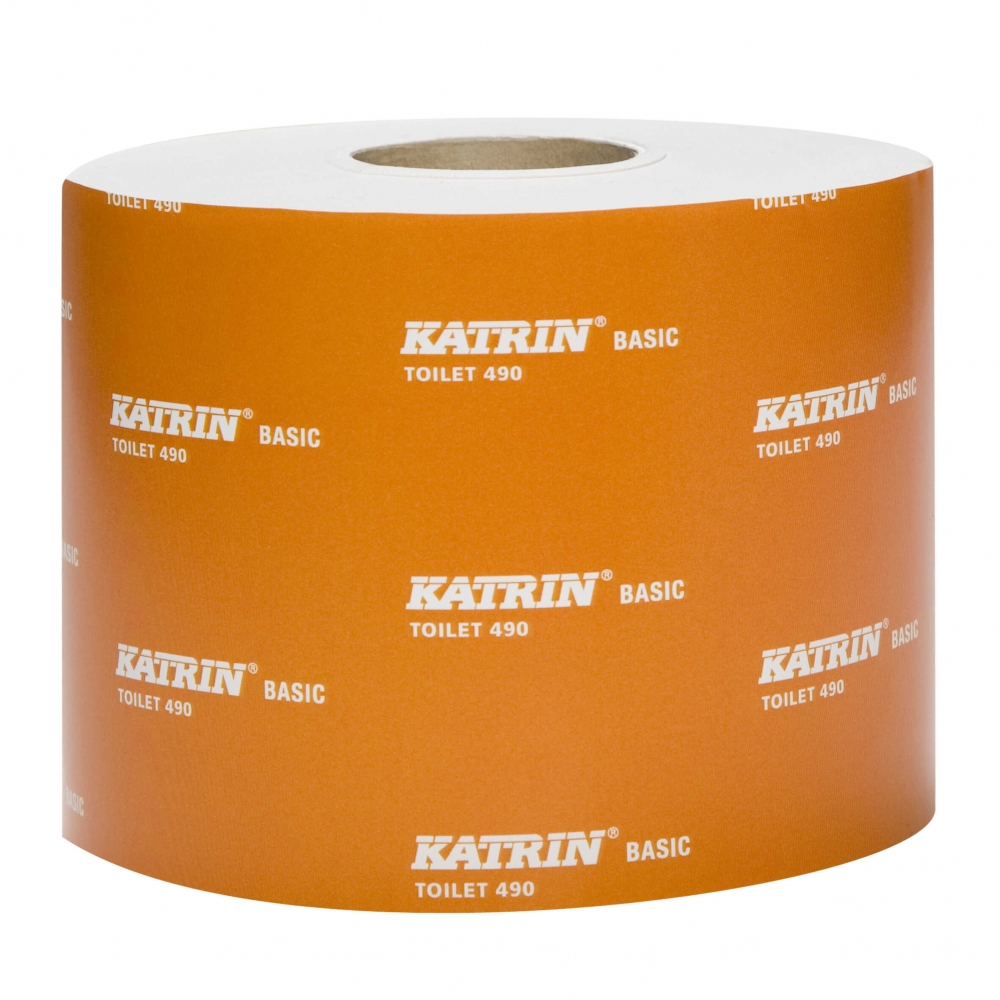 Toaletný papier KATRIN BASIC Toilet 490, 2 vrstvový, šedý, balenie 1x36 roliek , návin 68m