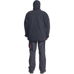 EMERTON zimná bunda čierna/oranžová 2XL
