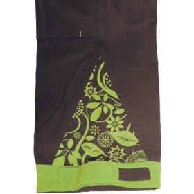 YOWIE nohavice s náprsenkoudámske hnedá/zelená 40