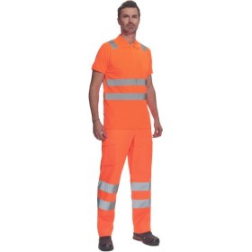 JAEN HV polokošeľa oranžová 4XL